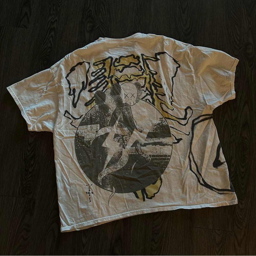 Cactus Jack by Travis Scott x KAWS For Fragment Tee Vintage Wash